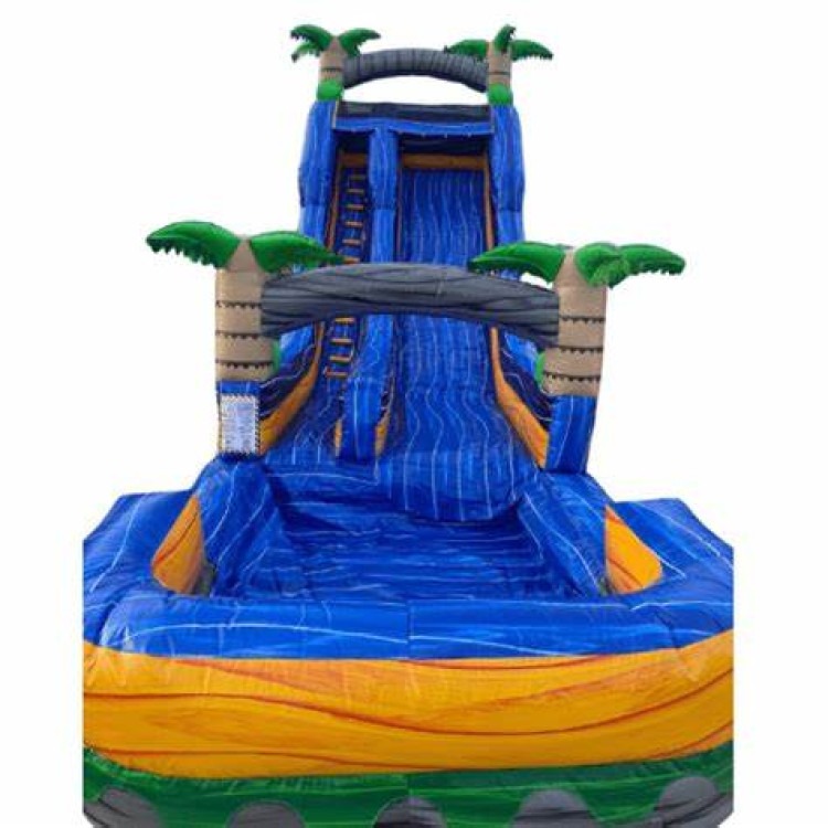 18 Foot Tropical Water Slide